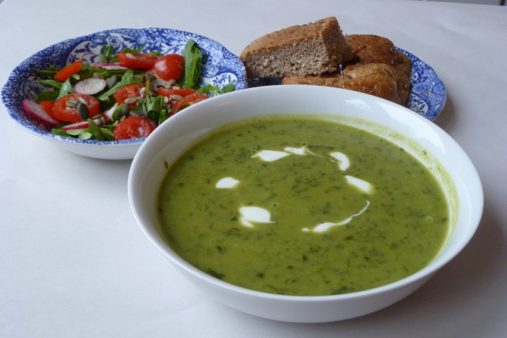 Pea and Spinach Soup
